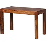 FineBuy Esstisch Massivholz Sheesham Esszimmer-Tisch Küchentisch Landhaus-Stil - Braun