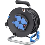 as - Schwabe as-Schwabe Sicherheits-Kabeltrommel, Schuko auf 4x Schuko, 50m, H05VV-F 3G1,5 10119