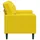 vidaXL 2-Sitzer-Sofa mit Zierkissen Gelb 140 cm Samt