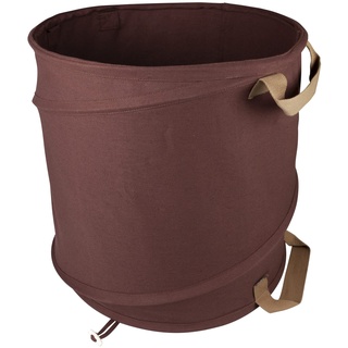 Gardol Windhager Gartenabfallsack Pop-Up CANVAS, Gartensack, Laubsack selbstaufstellend, Grünschnitt-Sack, Laubkorb, Springsack, 80L, Ø46 x 48cm