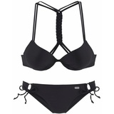 Buffalo Push-Up-Bikini Gr. 44, Cup D, schwarz Gr.44