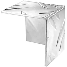 GAH Alberts Eckschutz Riffel-Prägung Aluminium natur 35,5 x 35,5 mm