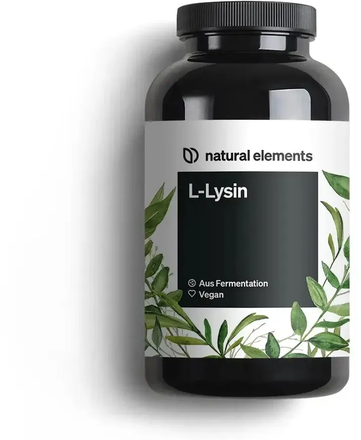 L-Lysin – 365 Kapseln – 800mg pures L Lysin aus 1000mg L-Lysin HCl/Tag – Aus pflanzlicher Fermentation – ohne Gentechnik – vegan, optimal dosiert, ohne unnötige Zusätze 365 St