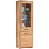 'massivart' Vitrine Fenja 66 x 40 x 203 cm Braun
