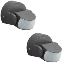 oktaplex motion Oktaplex Bea 2er Set IP65 schwenkbar 180° PIR-Sensor 12m Reichweite anthrazit