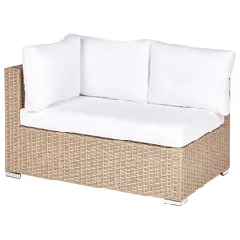 Beliani Lounge-Set 8-tlg. Sandbeige/Weiß