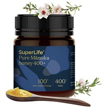 Breitsamer SuperLife Original Manuka-Honig 250g Purer 100% Manuka-Honig exklusiv zertifiziert aus Neuseeland MGO 400+ (1 x 250g)