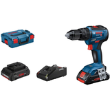 Bosch Professional GSB 18V-55 (L) Akku-Schlagbohrschrauber (2x4.0AhPC) GAL18V-40 (06019H5304)