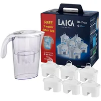 Laica J996 Filterkartuschen bi-flux , Stream Line Wasserfilter Halbjahrespaket ,(1 Stück+ 6Stück ) ,farblich sortiert , (1er Pack)