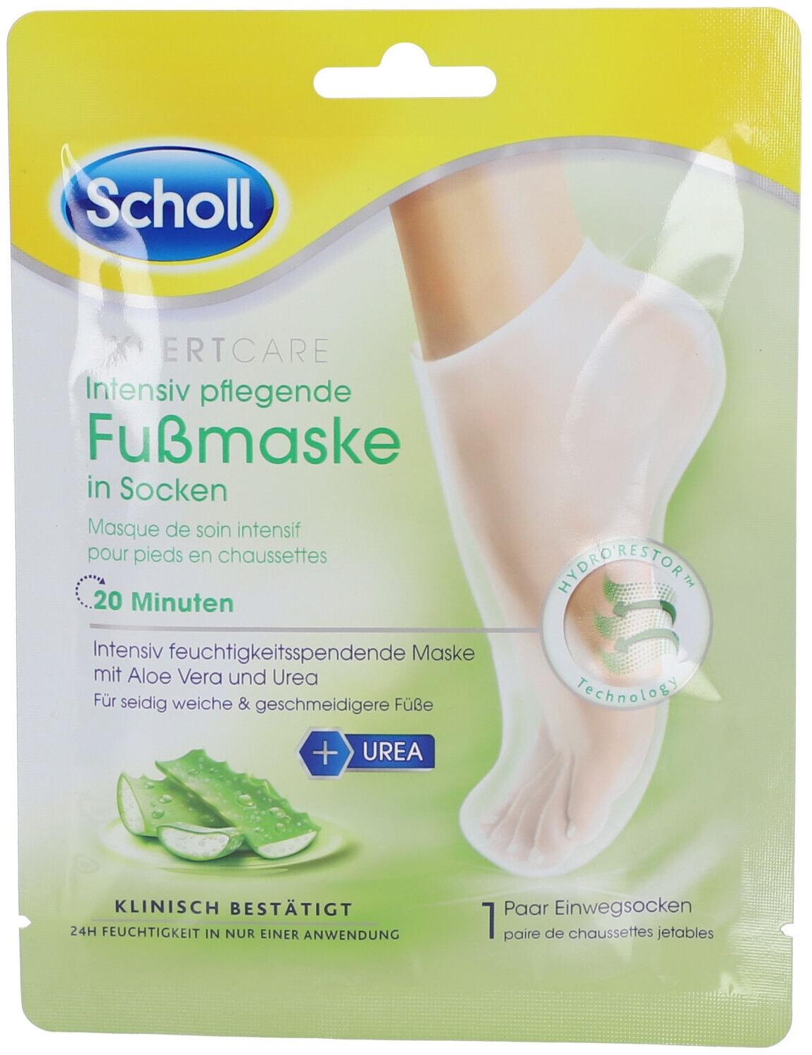 Scholl Intensiv pflegende Fußsmaske Aloe Vera