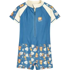 Playshoes Kinder Badeeinteiler "Uv-Schutz Einteiler Dschungel" in Blau | Gr.: 98/104