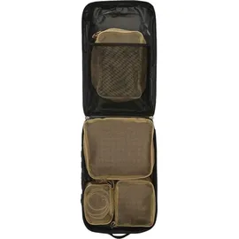 Brandit Textil Brandit US Cooper Packing Cubes (black) für Reisen und Outdoor-Abenteuer, 4-teiliges Taschenset für Kleidung, Schuhe und Ausrüstung, platzsparender Gepäck-Organizer für Rucksack und Koffer