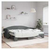vidaXL Tagesbett 90 x 200 cm Dunkelgrau