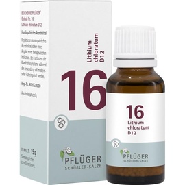 Homöopathisches Laboratorium Alexander Pflüger GmbH & Co. KG Biochemie Pflüger 16 Lithium chloratum D12