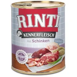 Rinti Kennerfleisch Schinken Nassfutter für Hunde - Schinken 800g