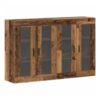 vidaXL Wandmontierte Schränke 2 Altholz 69,5 x 34 x 90 cm