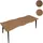 Mendler HWC-O60 160-220 x 76 x 90 cm Walnuss-Optik