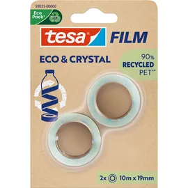 Tesa Klebeband Eco & Crystal 10 m x 19 mm 2 St.