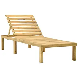 vidaXL Garten-Sonnenliege Kiefernholz Imprägniert