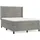 vidaXL Boxspringbett 140 x 200 cm Hellgrau