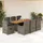 vidaXL Garten-Essgruppe 9-tlg. Grau