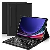 JADEMALL Samsung Galaxy Tab s9 Ultra Tastatur - Bluetooth Tastatur mit Hülle für Samsung Galaxy Tab S9 Ultra 14,6 Zoll 2023 (SM-X910/X916B), Deutsches QWERTZ Layout (Schwarz)