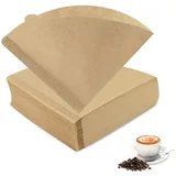 300 Stück Kaffeefilter Papier, V60 Filter 02, Filter 02 Kaffeefilter, Coffee Papierfilter Brown, Kaffeezubehör für Zuhause Büro Filterbecher Handfilter