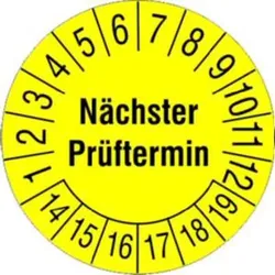 1St. Protec.class PPPPNPG Nächster Prüftermin gelb 100St