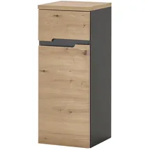 Die Möbelfundgrube Unterschrank Artisan Eiche Dekor - Grau 30 cm - MEMPHIS,