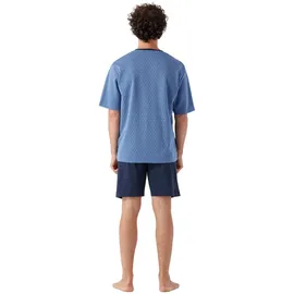 HAJO Pyjama kurz Blau 5XL