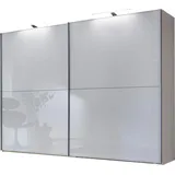 Wiemann "Orion", weiß (weiß, front glas weiß), B:300cm H:217cm T:67cm, Schränke, Glasfront