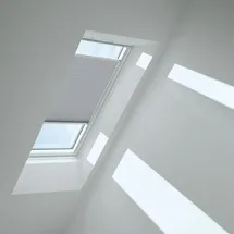 VELUX Plissee Grau 1282, MK06 1282K (Farbe: - 1282K, Farbe Schiene: Standard