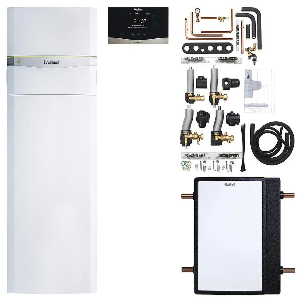 VAILLANT Wärmepumpen-Paket FlexoCOMPACT exclusive VWF 88/4 mit fluoCOLLECT 4.427 mit Regler