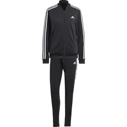 adidas 3Streifen Trainingsanzug Damen in black-white, Größe XS - schwarz