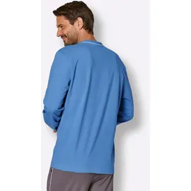 wäschepur Schlafanzug Jersey Blau 56/58