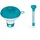 BESTWAY Dosierschwimmer Thermo-Set Transparent 12,5 cm Ø