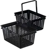 Durable Einkaufskorb schwarz 40 x 25 x 30 cm