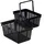 Durable Einkaufskorb schwarz 40 x 25 x 30 cm