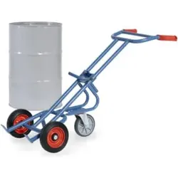 fetra Fasskarre 206 -mit Stützrad- Vollgummi-Bereifung Tragkraft 300kg