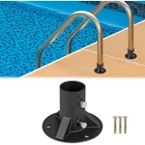 Edelstahl-poolleiterhalterungen, Poolleiter-montageset Mit Flanschrohr, Poolleiterhülse, Stabile Flanschleiterstütze