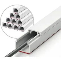 Floordirekt Kabelkanal Oskar Kabelleiste Weiß 25 x 16 mm Länge 1m (10er Set)