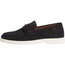 Tommy Hilfiger Light Suede Flag Hardware Loafer Herren Blau 44