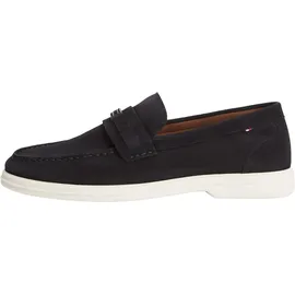 Tommy Hilfiger Light Suede Flag Hardware Loafer Herren Blau 44