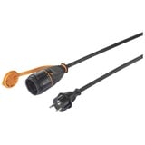 Sygonix SY-5597570 Strom Verlängerungskabel 16A Schwarz, Orange 5m H07RN-F 3G 1,5mm2 verriegelbar,