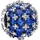Pandora Funkelndes Rundes Pavé-Charm Blau 792630C02