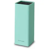 Echtwerk Universal-Messerblock Square, Messerhalter, Küchenmesser-Organizer, praktischer Messerständer, platzsparende Messeraufbewahrung mit Borsteneinsatz, flexibel bestückbar, hellblau, 30 cm