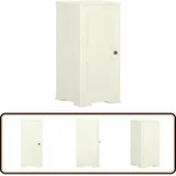 Vidaxl - Kunststoffschrank 40x43x85,5 cm Holzdesign Vanilleeis - Aufbewahrungsbox - Kunststoffeinsatzschrank - Garderobeschrank - Kleiderablage