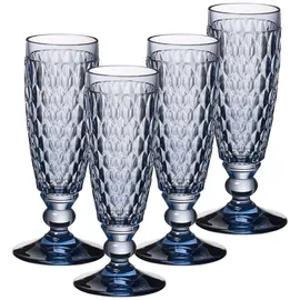 Villeroy & Boch Boston Coloured Sektgläser 4er Set Blau
