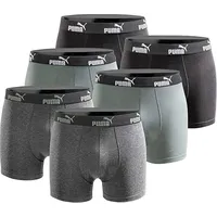 Puma Boxershorts grün/schwarz M 6er Pack
