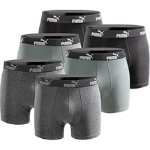 Puma Boxershorts grün/schwarz M 6er Pack